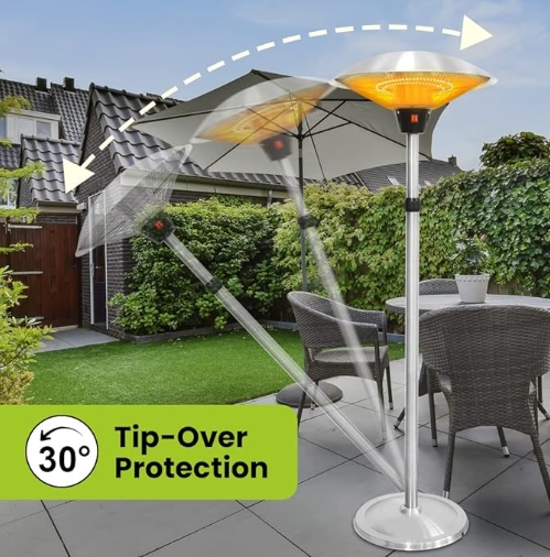 Waterproof infrared table heater